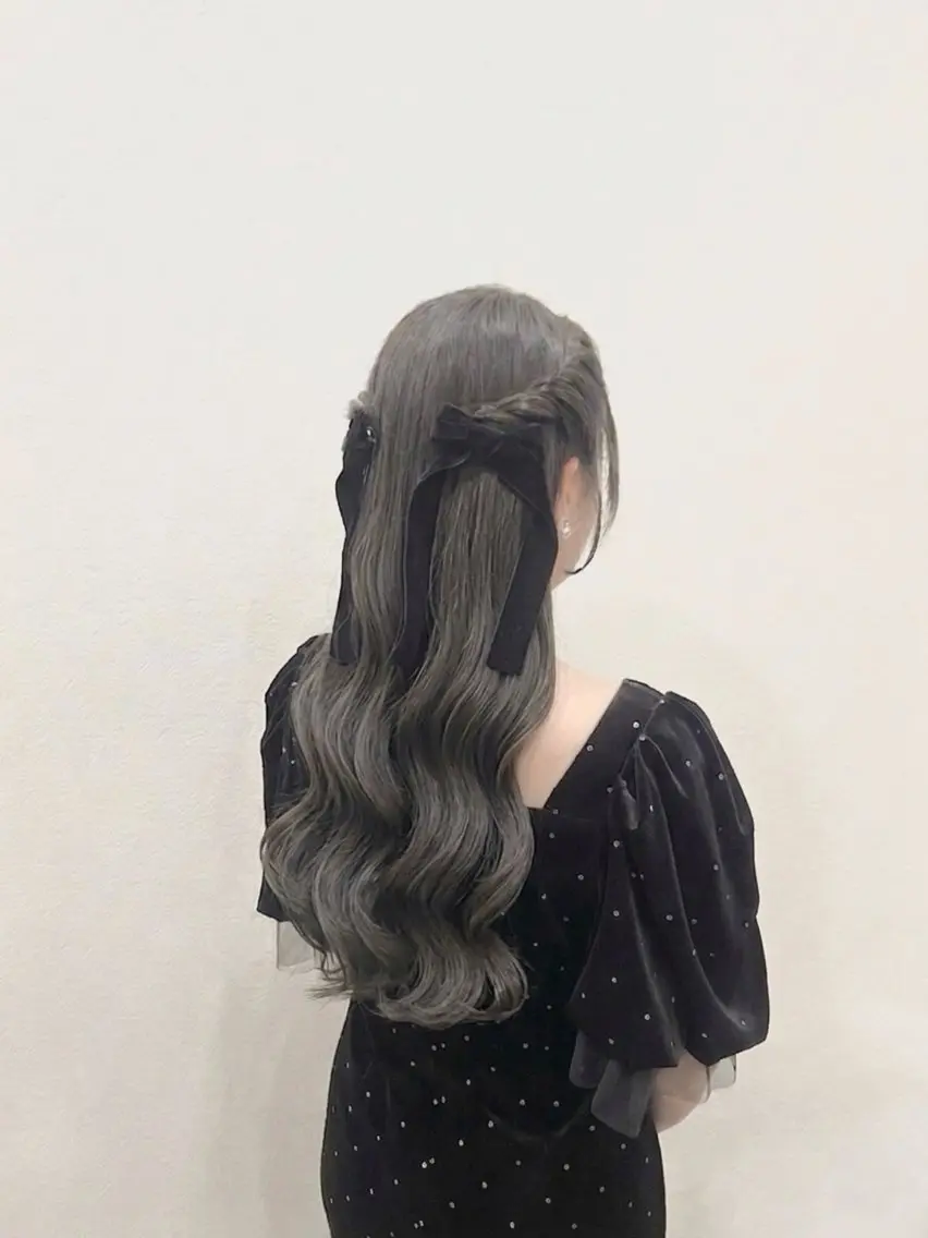 ロング ヘアアレンジ 西林 玲那/ヘアセットのヘアスタイル