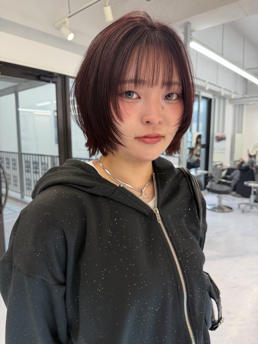 ミディアム カラー ベージュカラー ブリーチ ケアブリーチ デザインカラー ダブルカラー カット ヘアカラー TATSUハイトーン ミルクティーベージュのヘアスタイル
