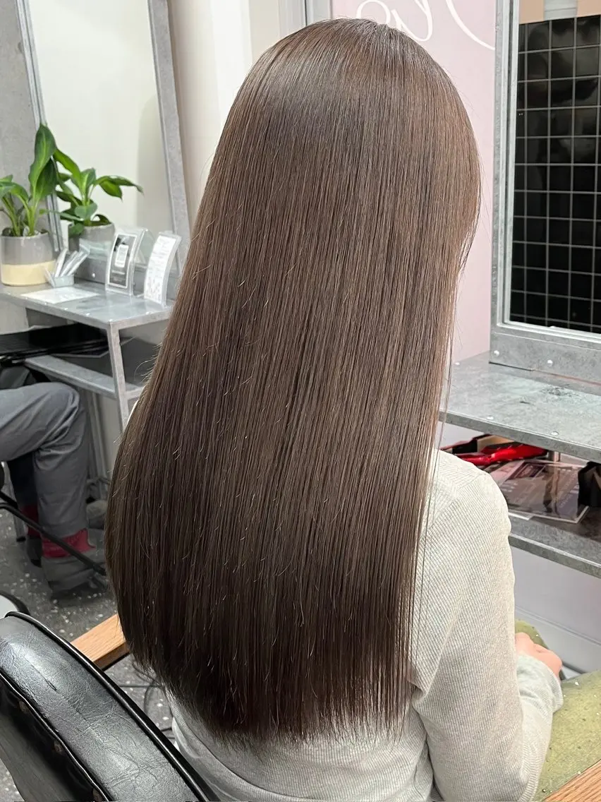 💗ブリーチなしダブルカラー💗補修トリートメント付き🫧透明感/暖色🫧の写真