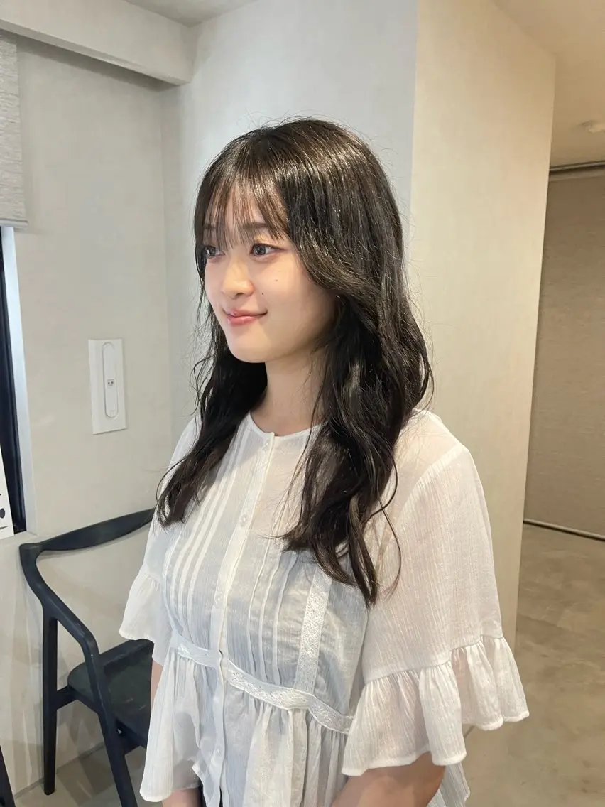 セミロング ヘアカラー AMATORA SPA/福井美悠のヘアスタイル