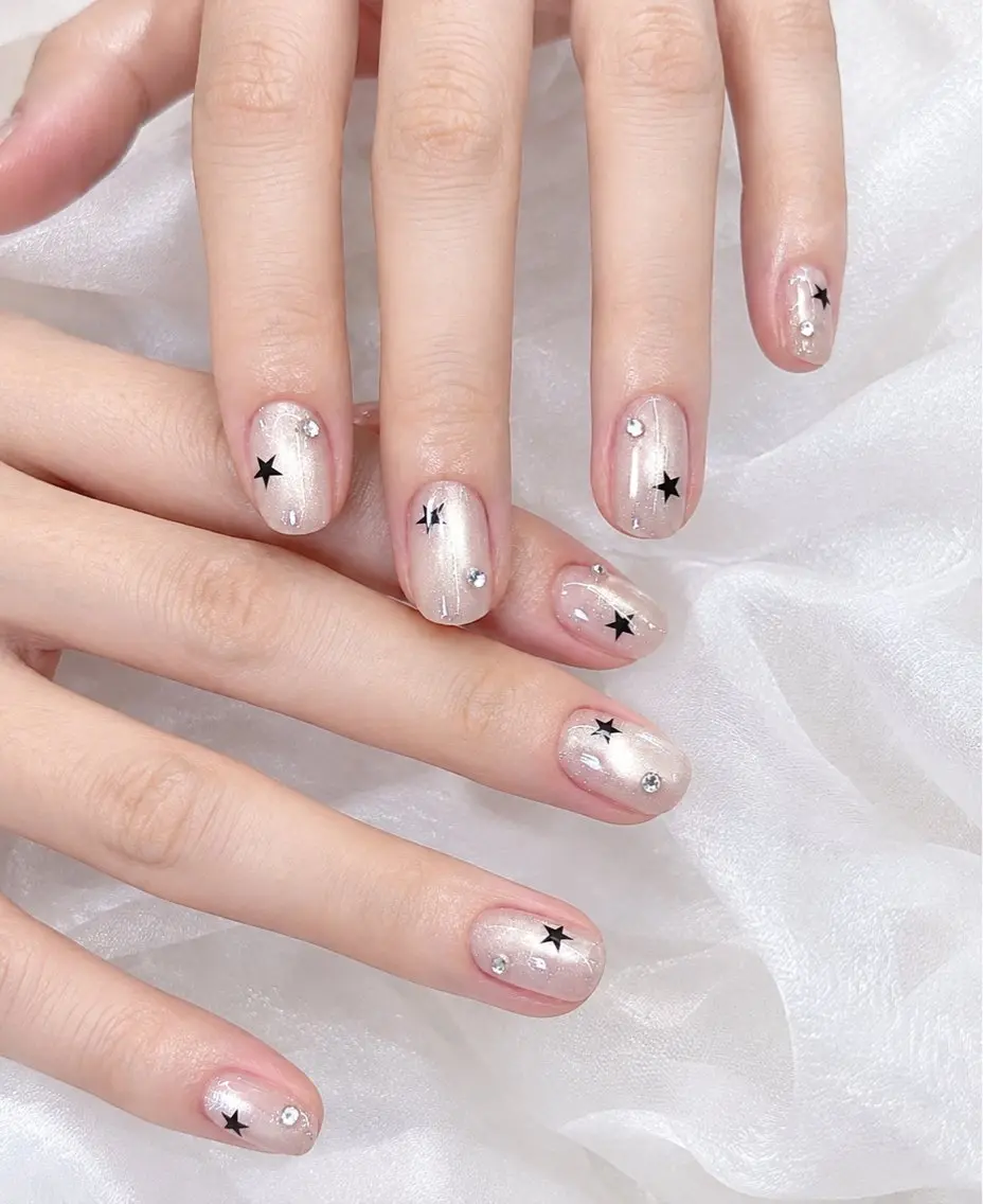 ネイル 成人式 フレンチネイル ジェルネイル 韓国ネイル マグネットネイル Michan Nailのネイルデザイン