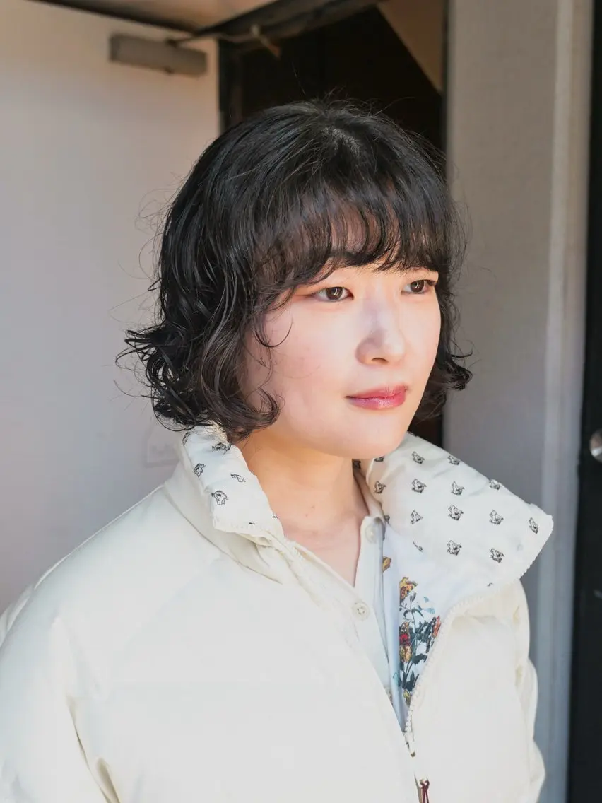 ショート カラー パーマ ボブ トリートメント ニュアンスパーマ カット ヘアカラー パーマ トリートメント 🌿ボブ パーマ高橋啓太🌿のヘアスタイル