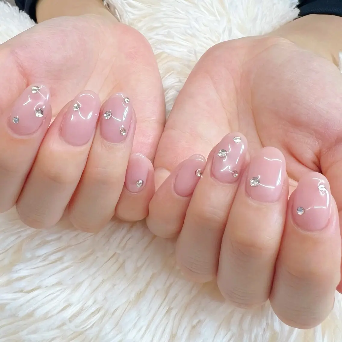 ネイル ワンカラーネイル ストーンネイル Onason nailのネイルデザイン