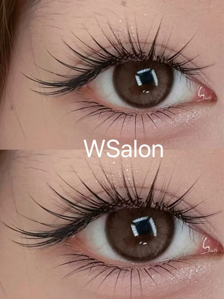 マツエク・マツパ 付け放題 バインドロック カラーマツエク フラットラッシュ 韓国風マツエク W Salon アイラッシュのマツエク・マツパデザイン