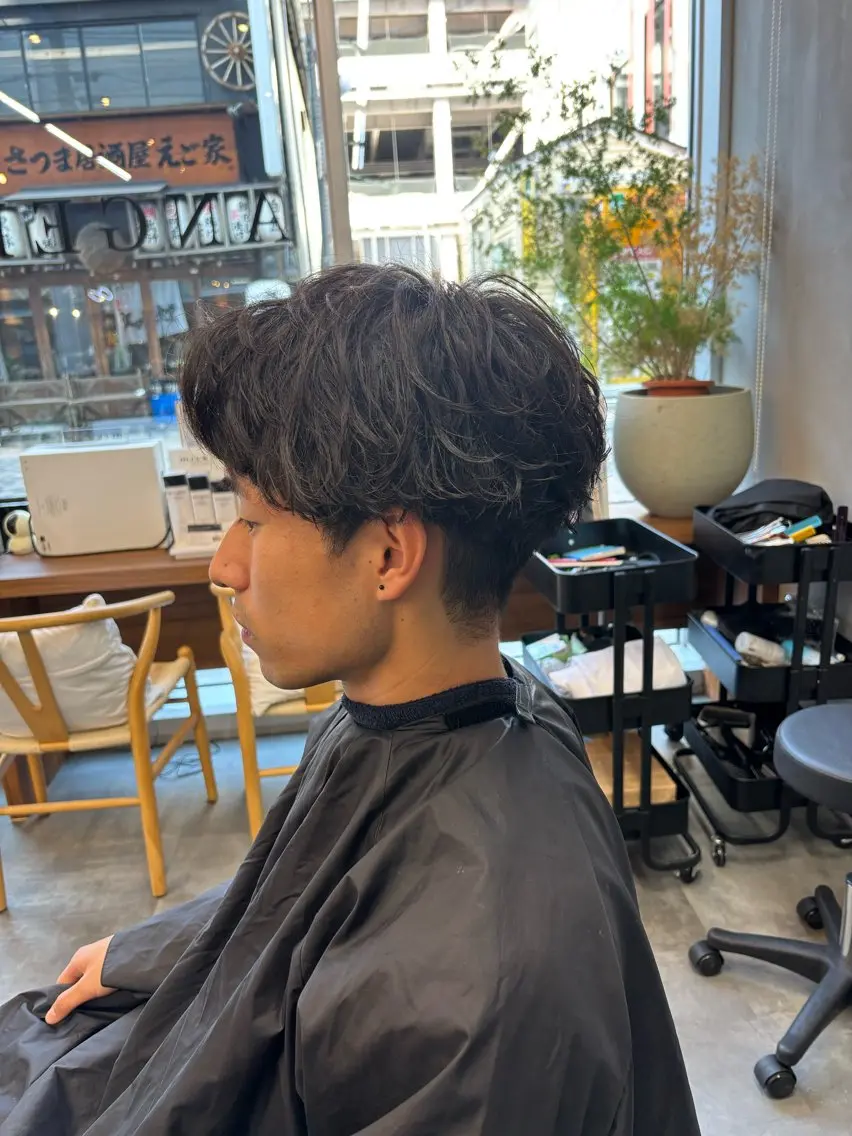 ショート メンズ カット パーマ トリートメント 鹿児島 TSUBASAのヘアスタイル
