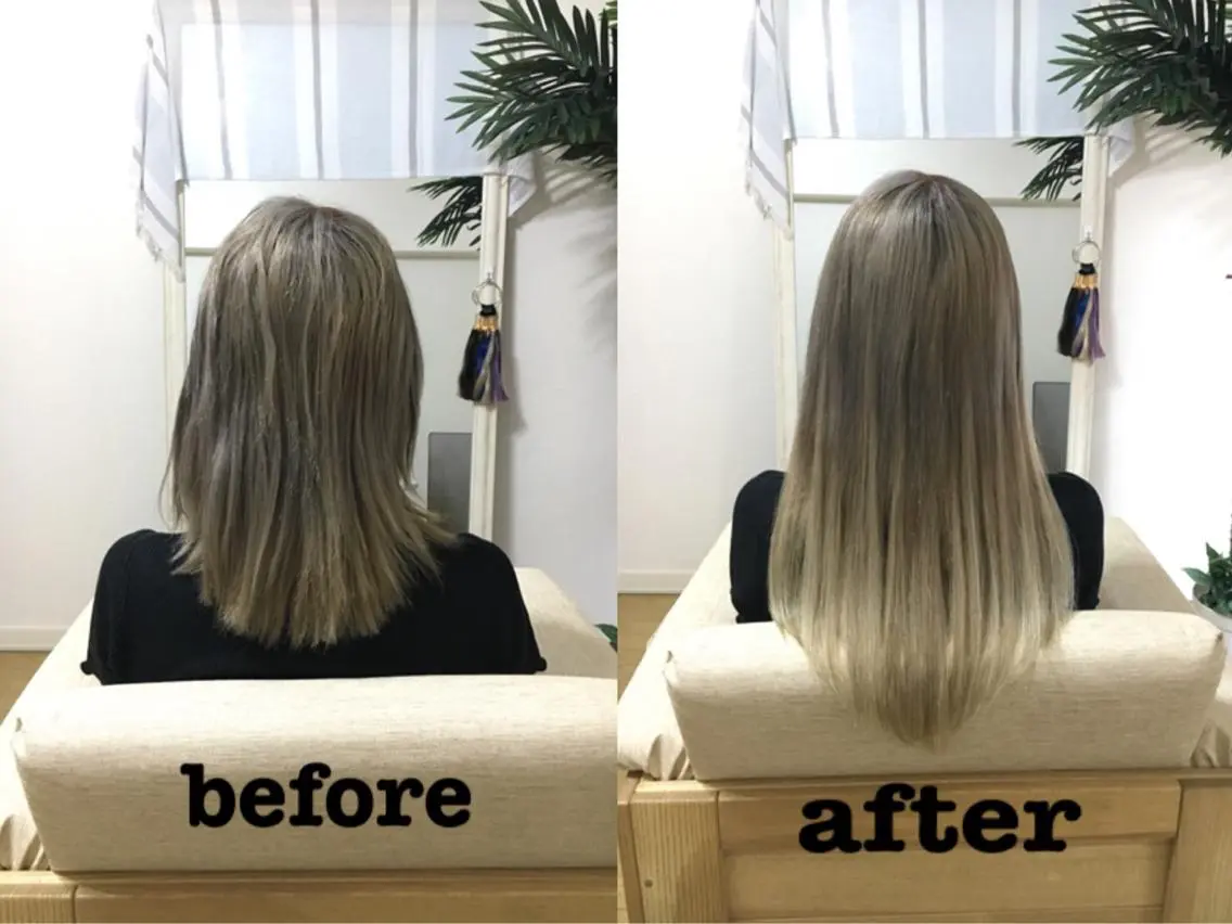 セミロング エクステ KA BUのヘアスタイル