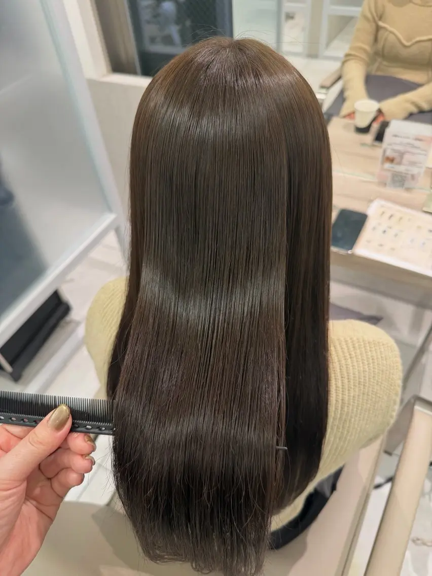 ロング カット 縮毛矯正 Eleanor 池袋 ミカのヘアスタイル