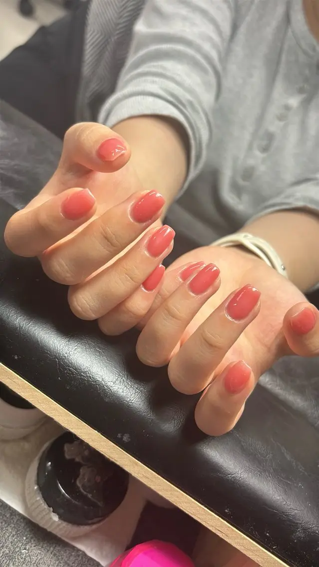 [自爪]ワンカラー🩷の写真