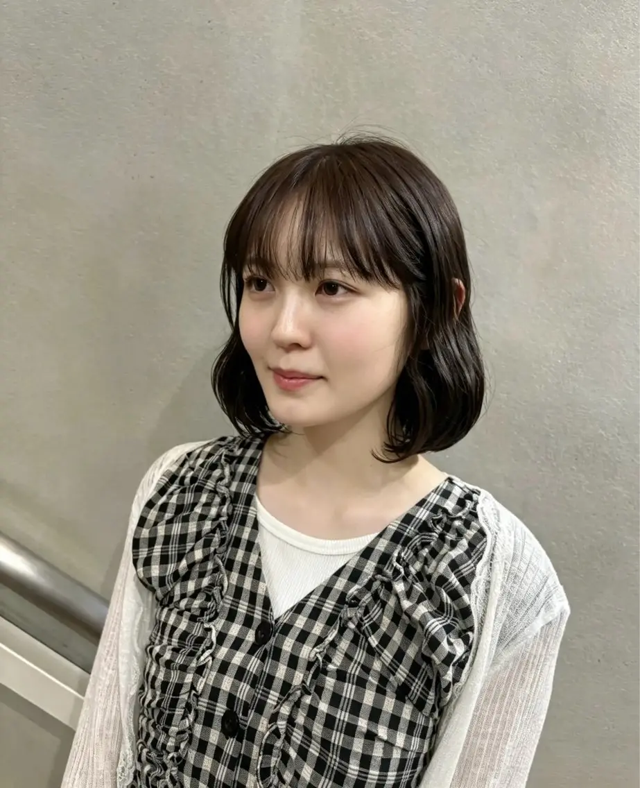 カラー グレージュ ラベンダーカラー ラベンダーグレージュ ラベンダーグレー ボブ カット ヘアカラー ケイナ/理想 ×似合わせのヘアスタイル