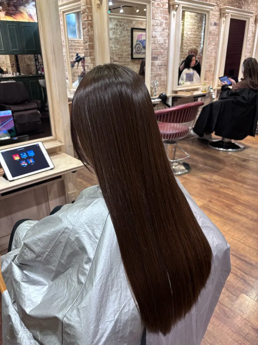 ロング カット 縮毛矯正 田尾 凌雅のヘアスタイル