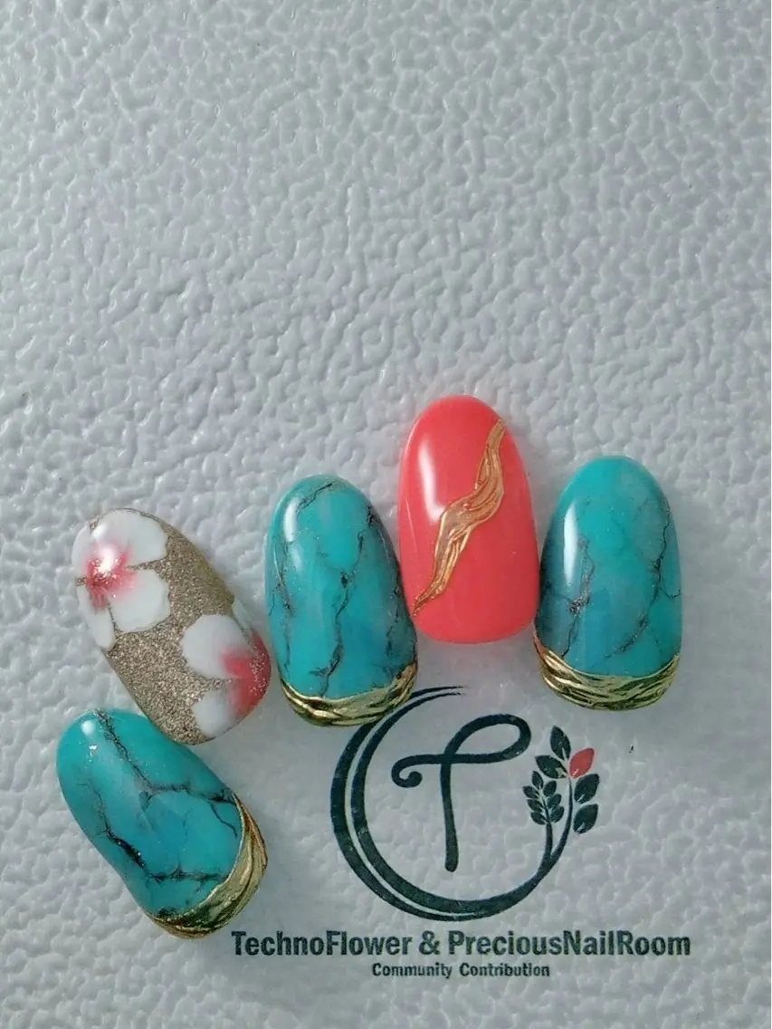 ネイル フラワーネイル precious nail  roomのネイルデザイン