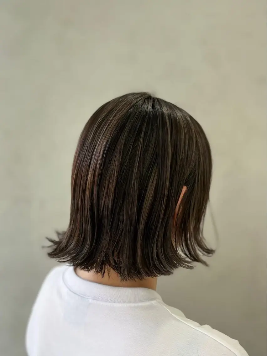 ミディアム カラーモデル募集☆ 小園彩夏のヘアスタイル