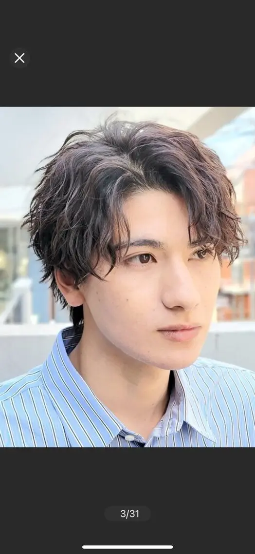 パーマ メンズ カット パーマ fifthパーマ特化 ユウリのヘアスタイル