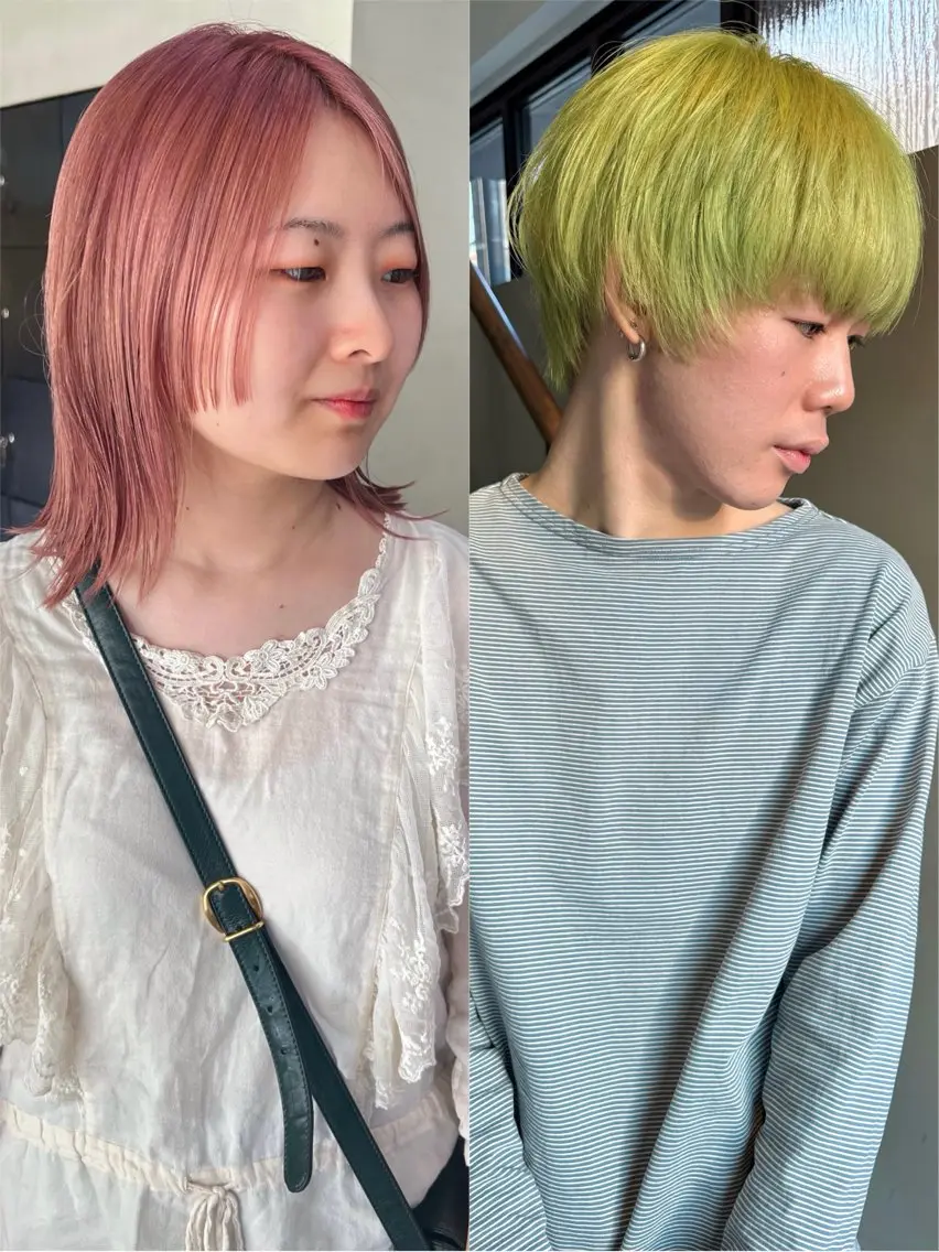 【 50%オフ🥣】 ハイトーン🧒🏼✨ケアブリーチ➕カラー➕カット 当日ご予約◎ ¥28050 → ¥14020の写真