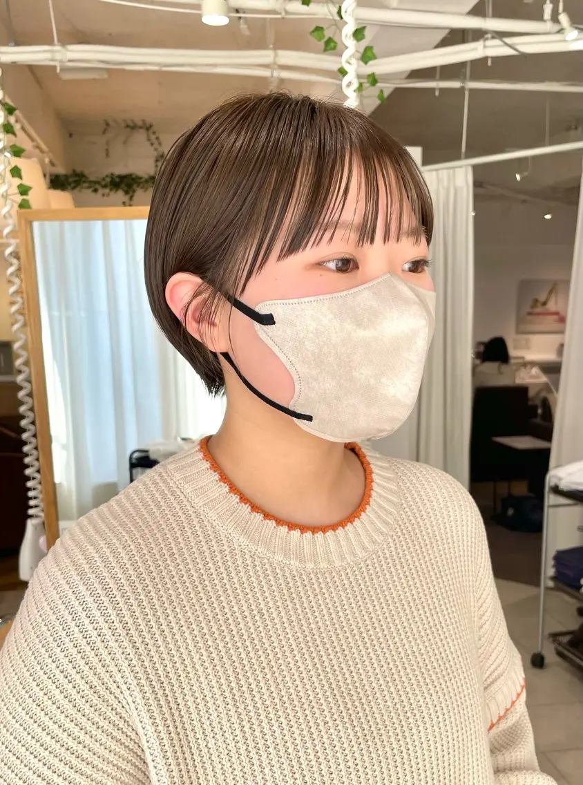 ショート カラー くがれいじ 梅田/ショート/ボブのヘアスタイル