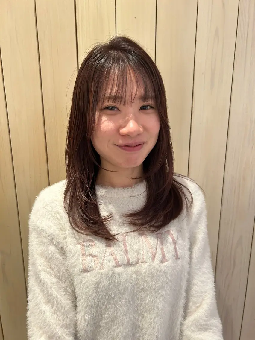 セミロング 矢部 若葉のヘアスタイル