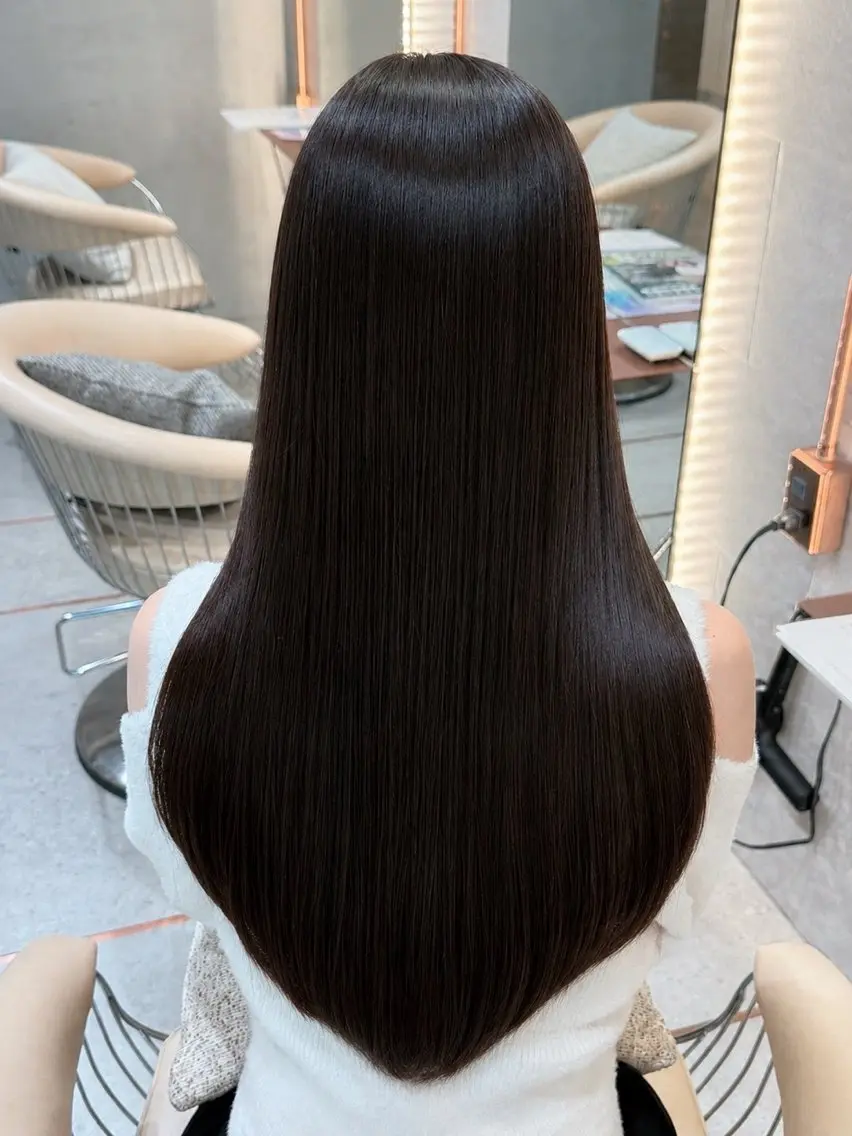 セミロング カラー パーマ カット ヘアカラー 縮毛矯正 トリートメント 🦋韓国風レイヤー/ 艶髪矯正🦋凛太郎のヘアスタイル
