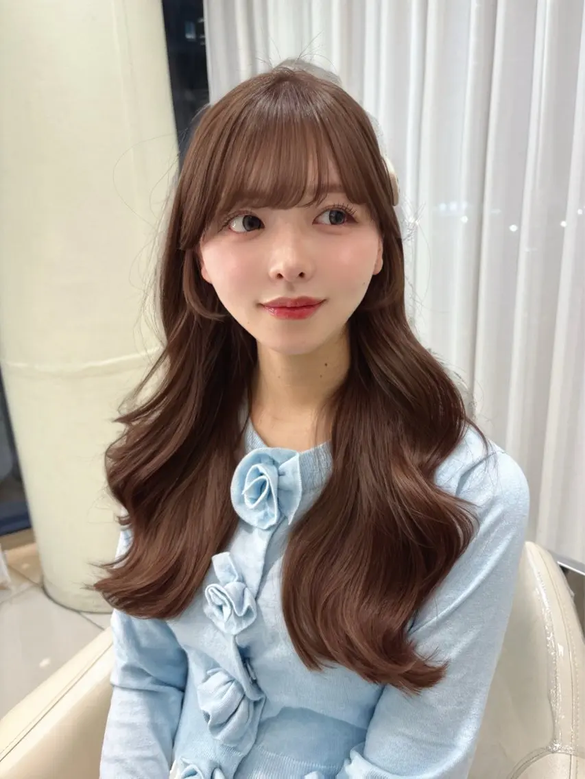 ロング カット ヘアカラー トリートメント ♡大人カワイイ hair♡徳井はやとのヘアスタイル