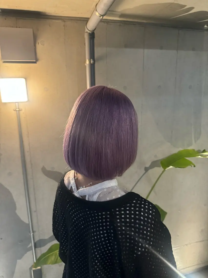 ショート ヘアカラー トリートメント 松田 じゅりなのヘアスタイル