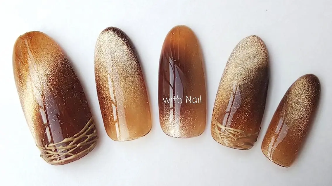 ネイル マグネットネイル ハンドネイル with Nail ナガヤのネイルデザイン