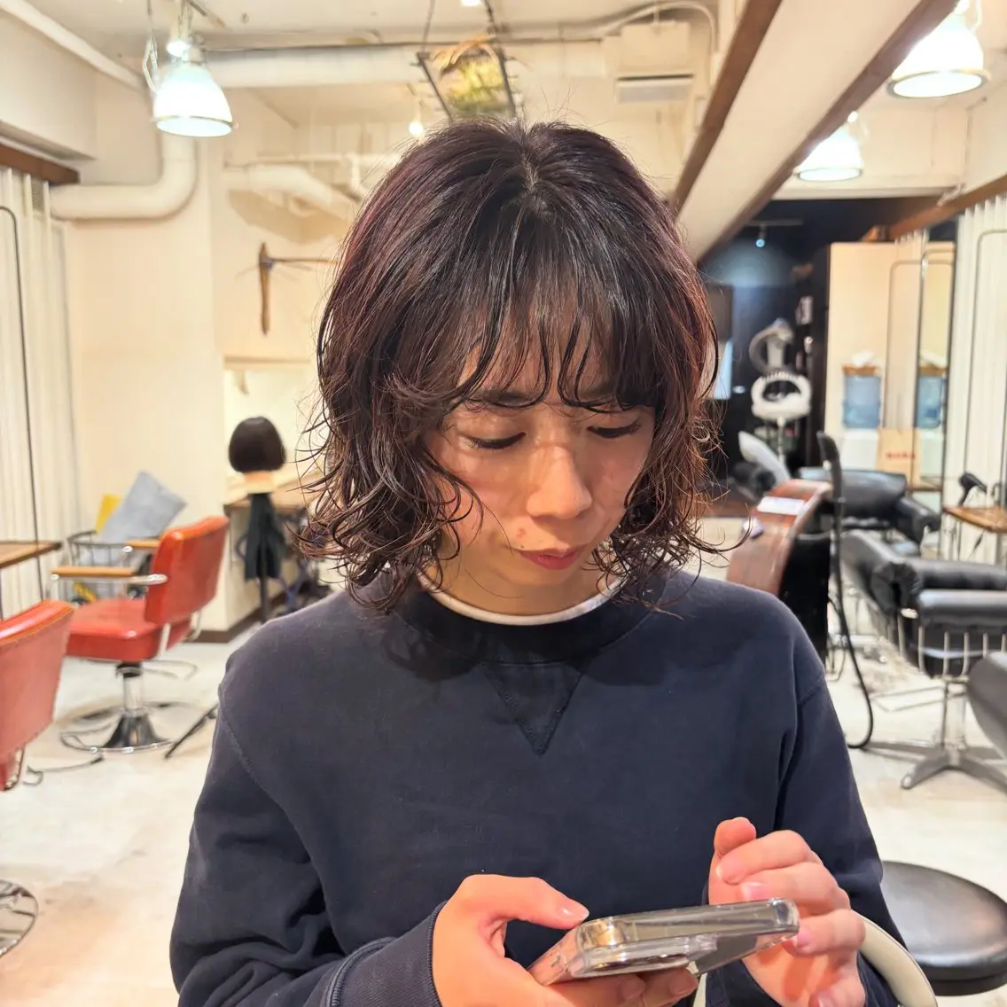 ミディアム 宇留間 涼香のヘアスタイル