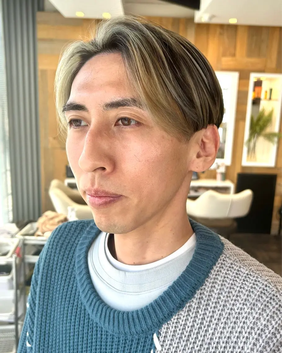 ショート メンズ カラーモデル募集中 美容室ハピスのヘアスタイル