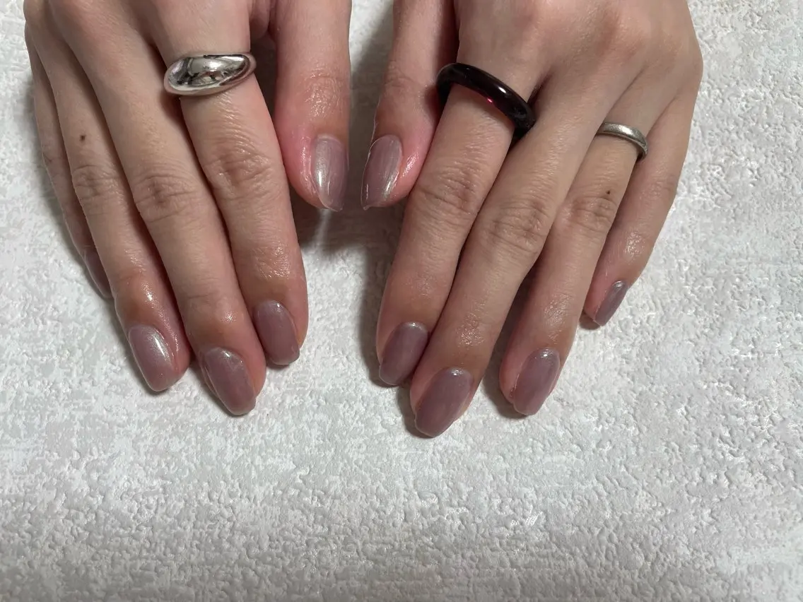 ネイル ジェルネイル 韓国ネイル メンズネイル ワンカラーネイル パラジェル kiki nail たまプラーザのネイルデザイン