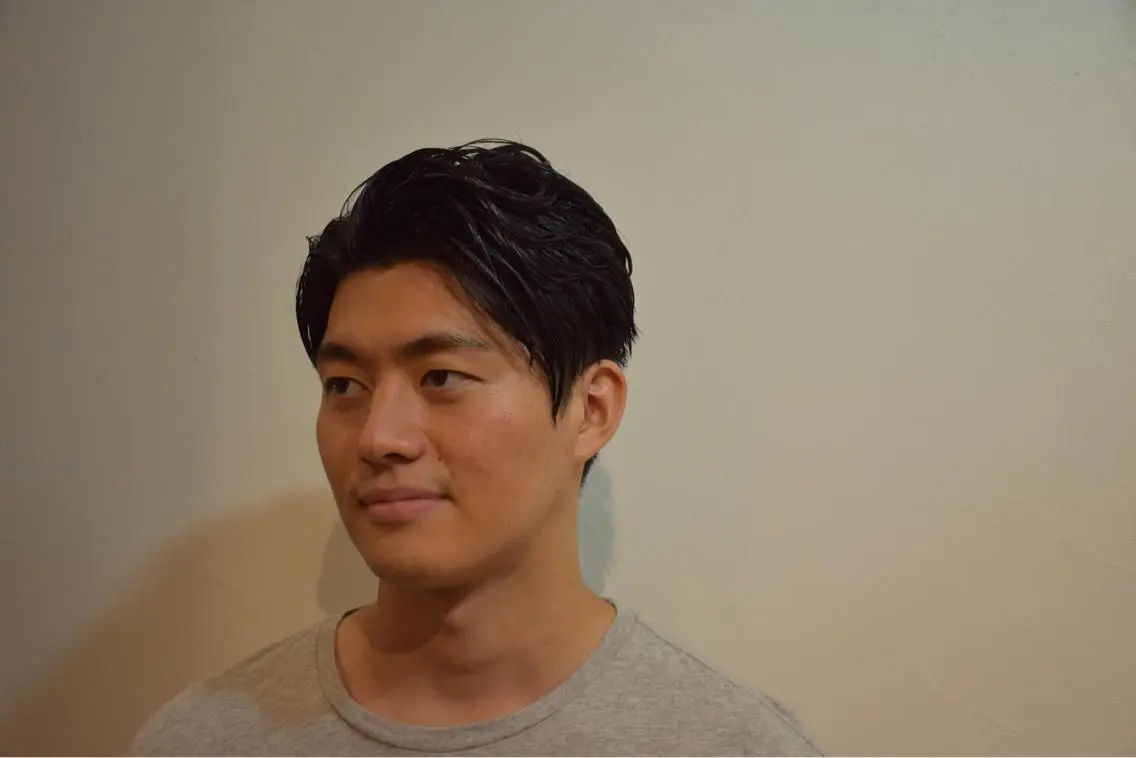 ショート メンズ カット 福井 稜平のヘアスタイル