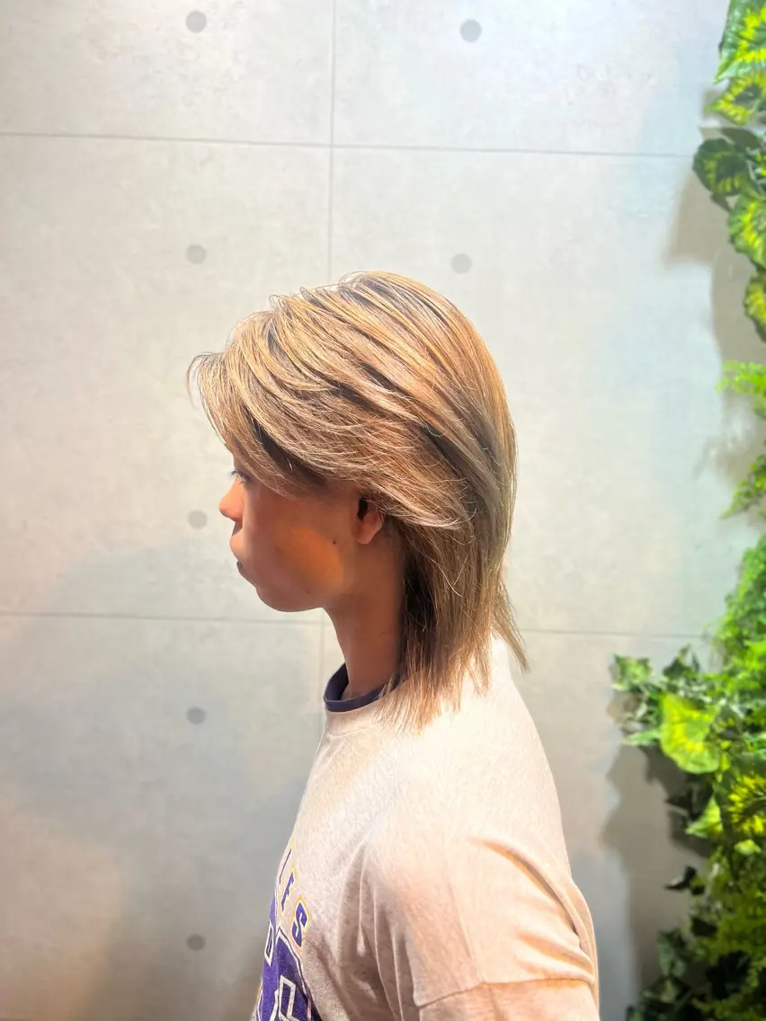 カット+ダブルカラーの写真