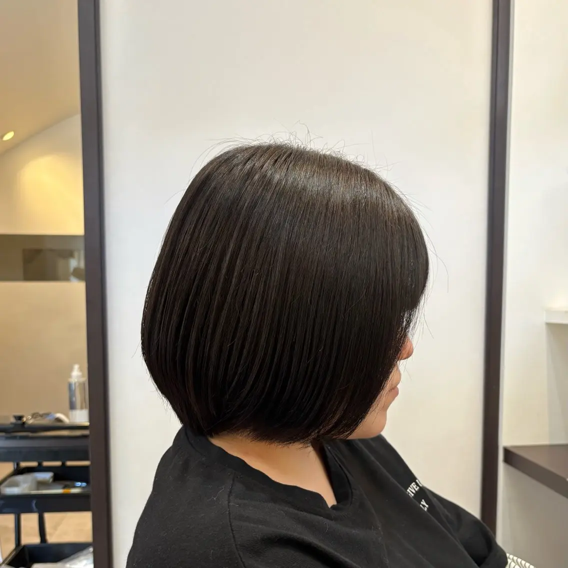 ショート カラー 黒髪 ブルーカラー ブルーブラック オレンジ ヘアカラー 山下ちひろ/髪質改善 /メンズ/縮毛矯正のヘアスタイル