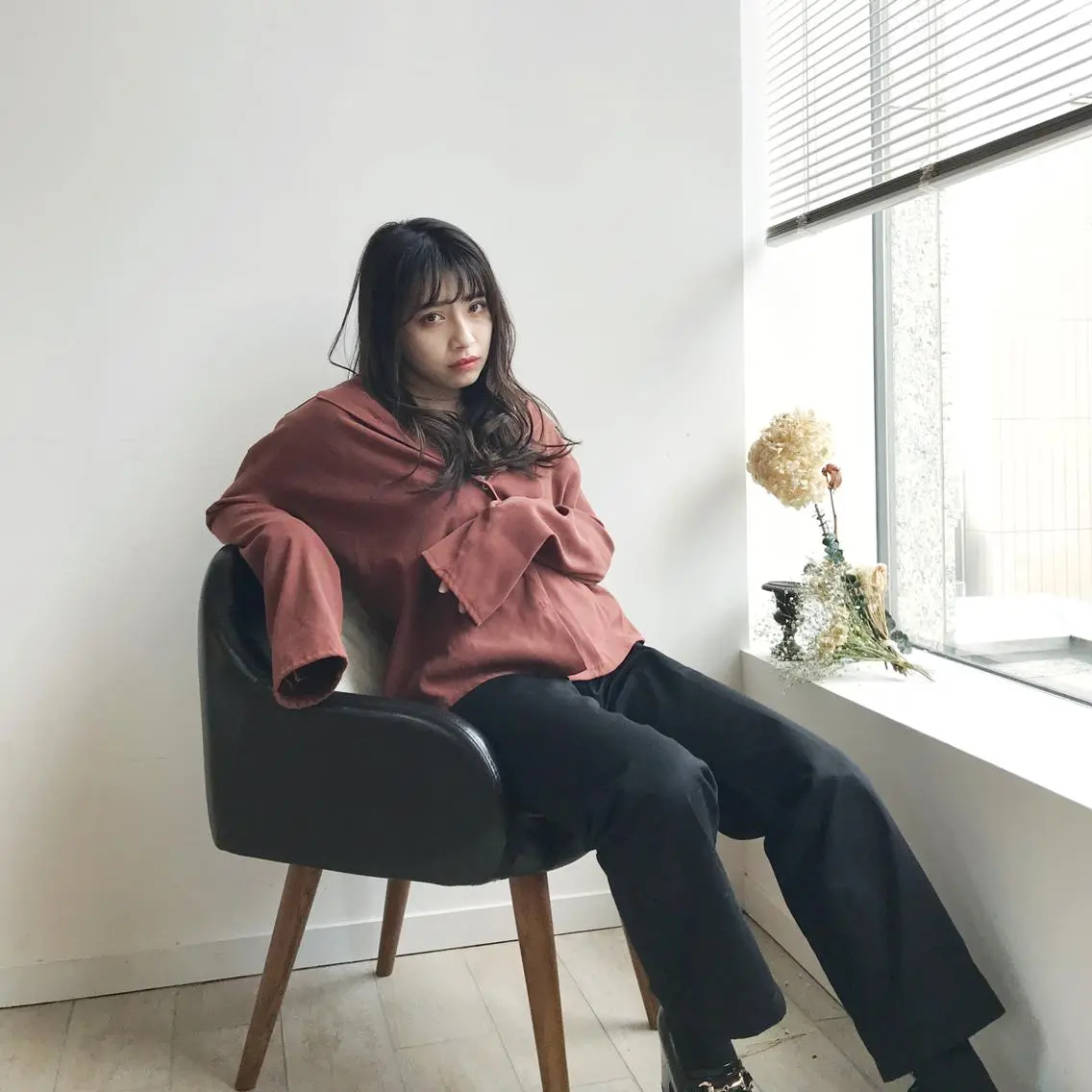 ロング カラー パーマ シースルーバング 大人可愛いHair ❤︎Ayakoのヘアスタイル