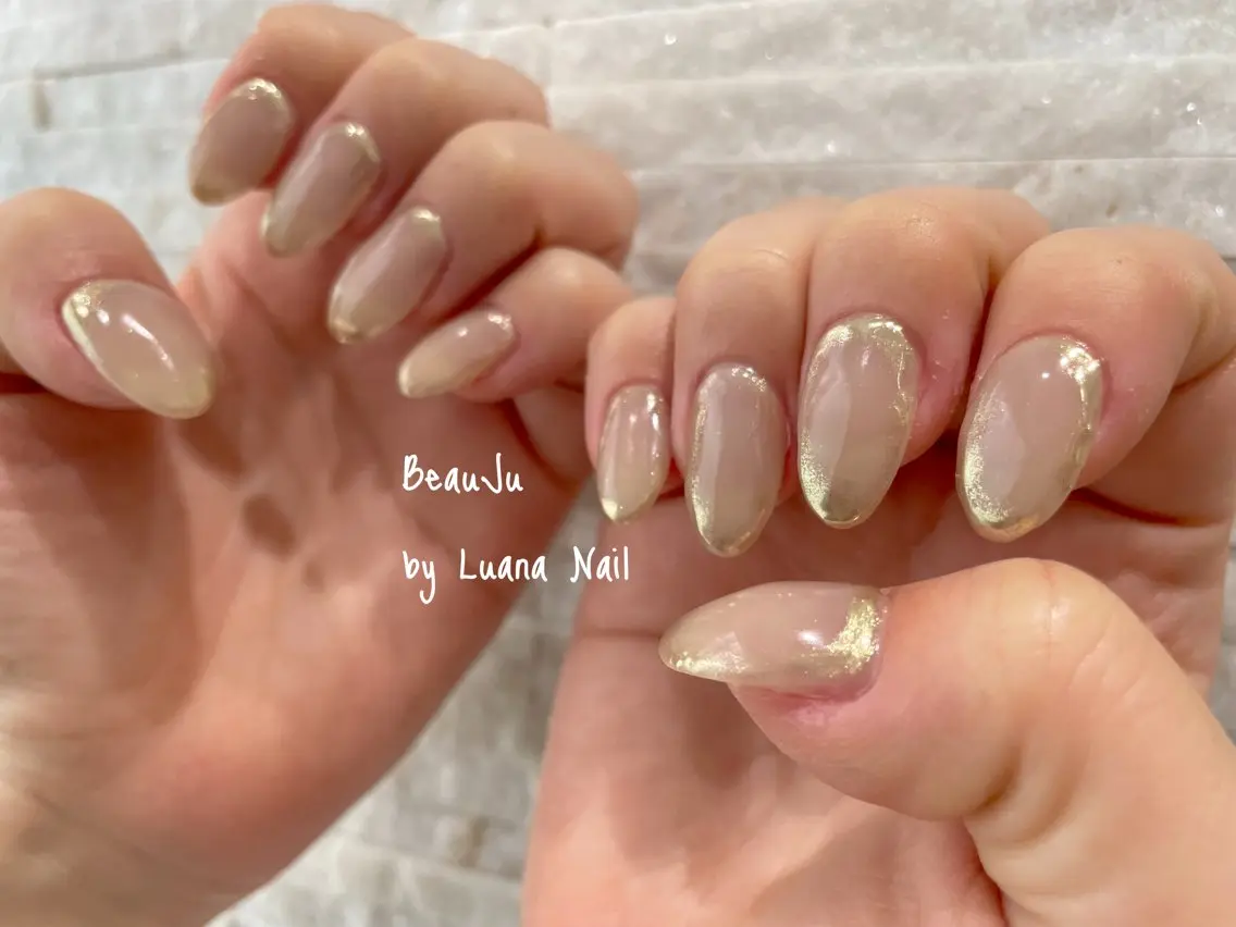 ネイル ミラーネイル ハンドネイル BeauJu by Luana Nailのネイルデザイン