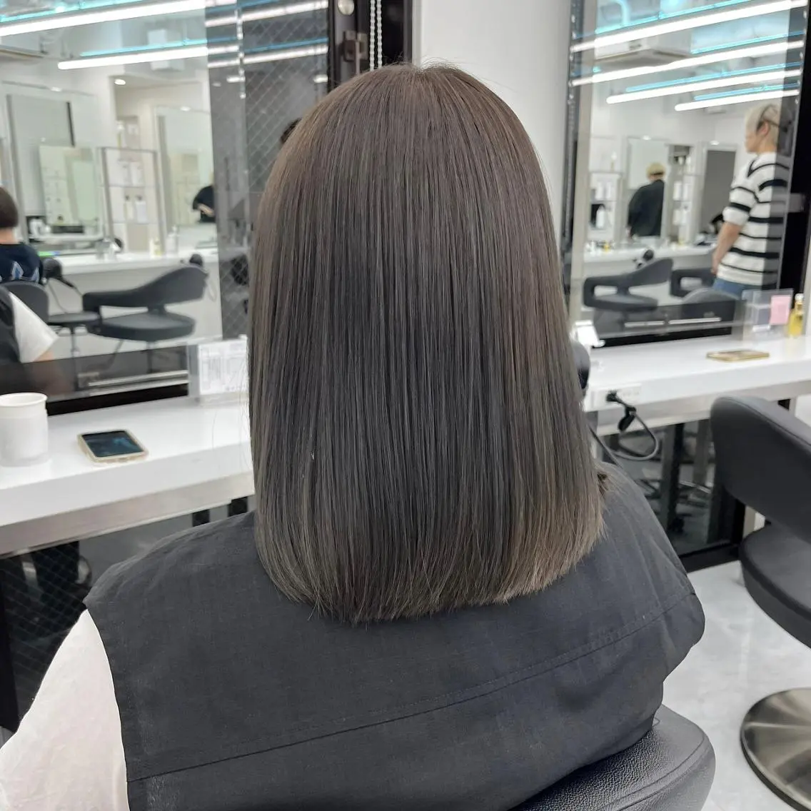 ロング カラー ウルフカットマスター みつきのヘアスタイル