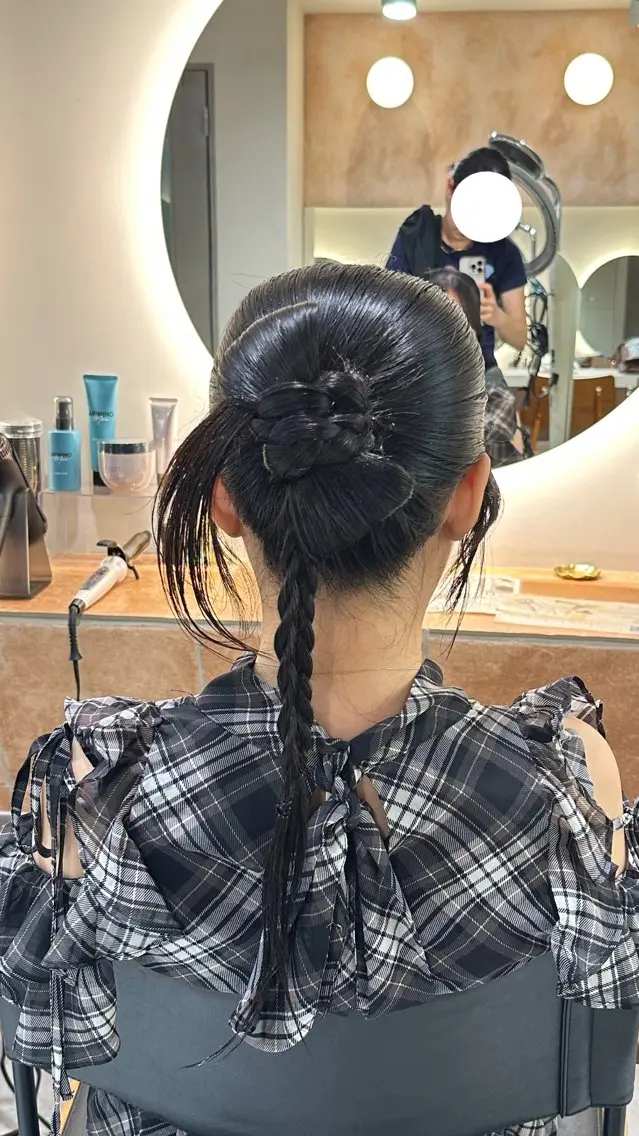 ロング 横浜⭐️ヘアセット モデル💫あみ💫のヘアスタイル