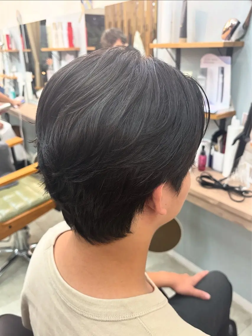 メンズカット+パーマの写真