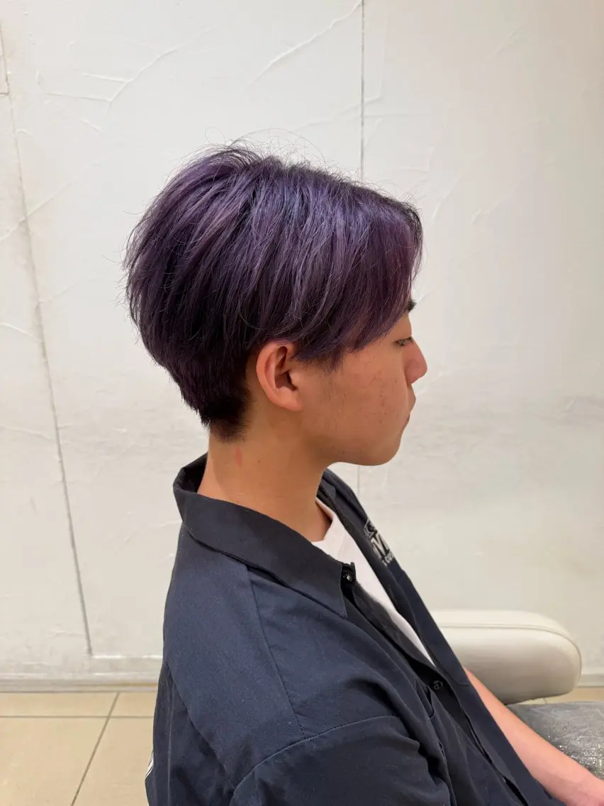 ショート カラー メンズ カット ヘアカラー メンズ特化型美容師 栗山勇人のヘアスタイル