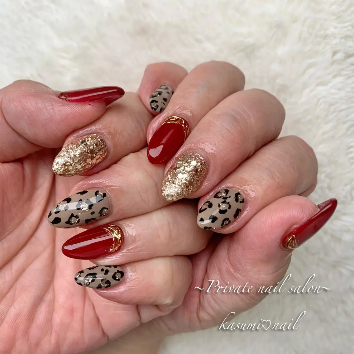 ネイル アートネイル ラメ(グリッター) マグネットネイル ミラーネイル 持ち込み KASUMI♡ Nailのネイルデザイン