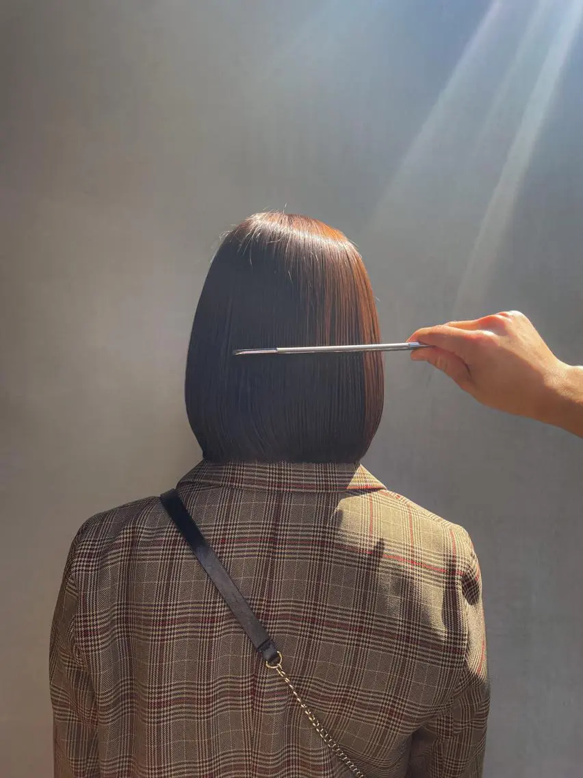 【梅雨前に💫】カット+美髪オイルストレート➕絹髪トリートメント🌿🫧の写真