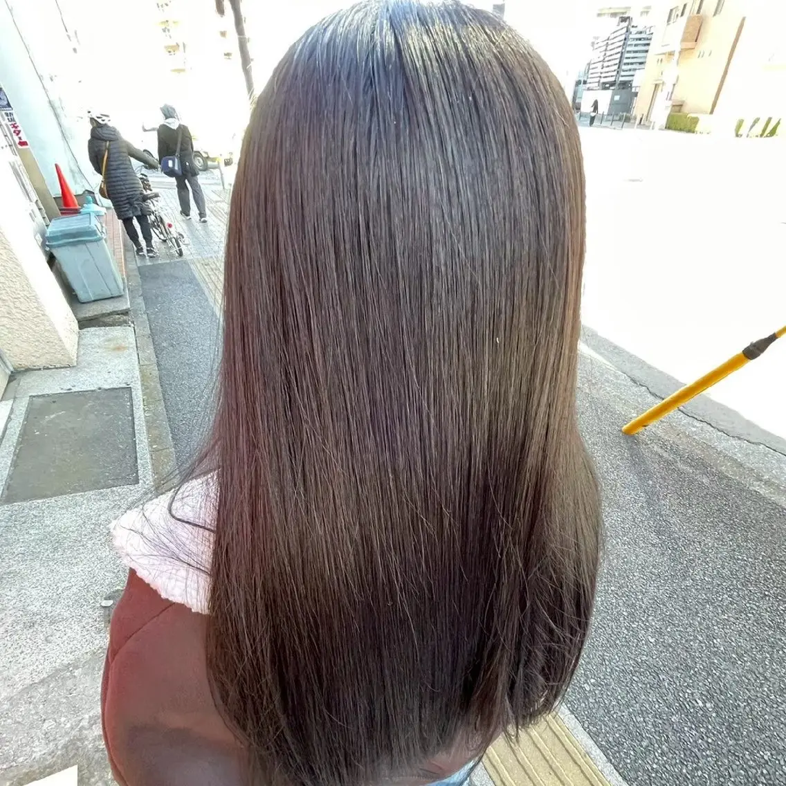 カラー ロング 縮毛矯正/ワンカラー モデル募集🫧田村のヘアスタイル