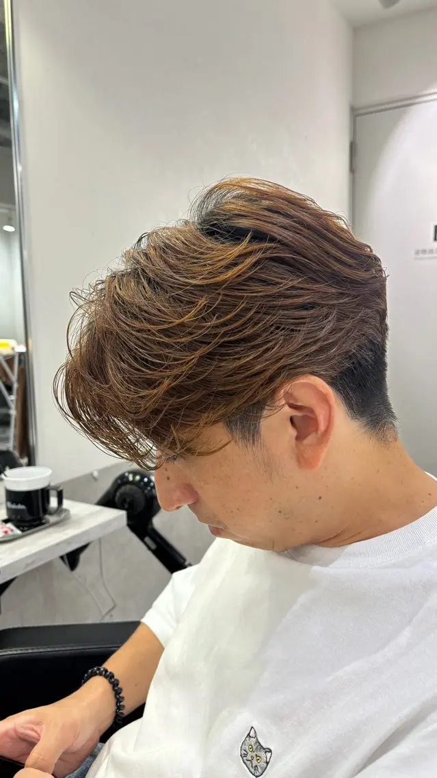 メンズ パーマ Hina‪🔆‬ CIERA南船場のヘアスタイル