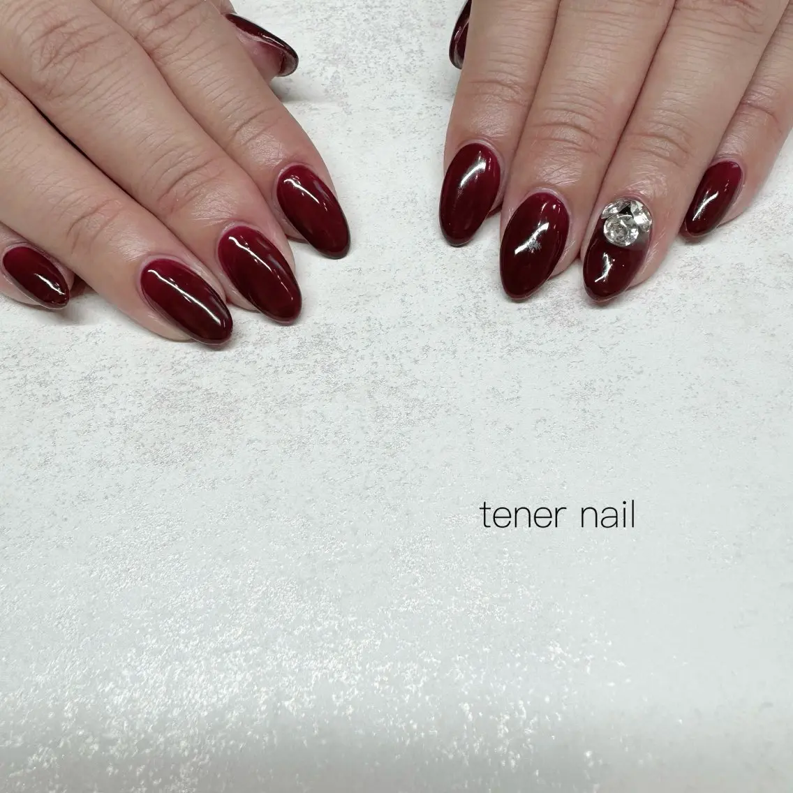 ネイル ボルドー ハンドネイル テネルネイル tener nailのネイルデザイン