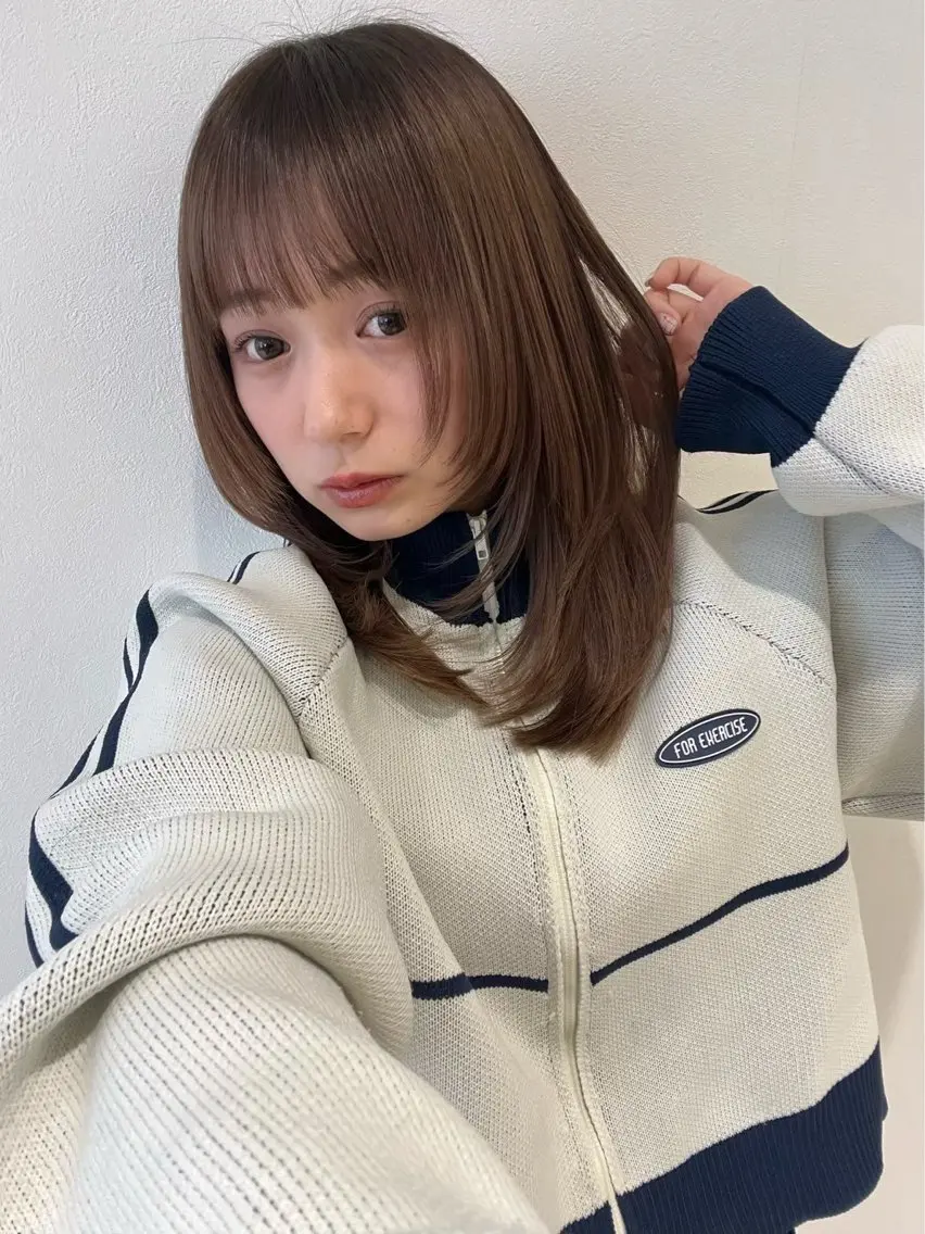 ショート おしゃれ暖色カラー ゆあんのヘアスタイル