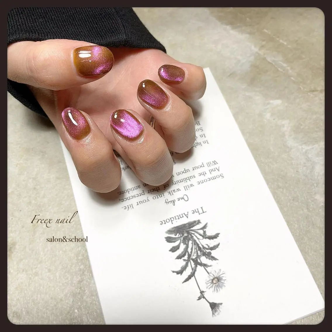 ネイル マグネットネイル ハンドネイル ハンドケア freex nail /ニュアンス/個性派のネイルデザイン