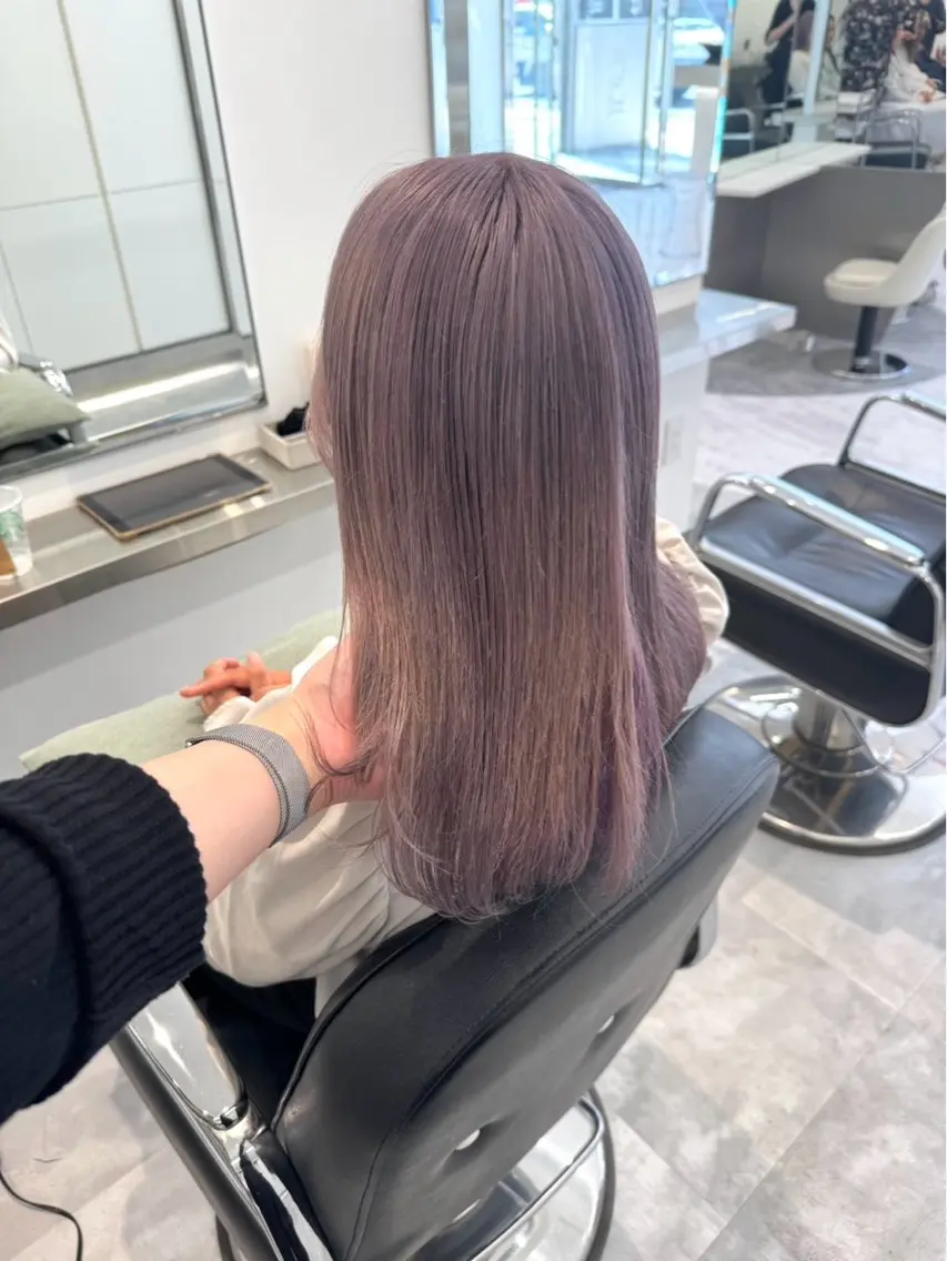 ロング カラー ヘアカラー ParveMix🍀 藤原愛未のヘアスタイル