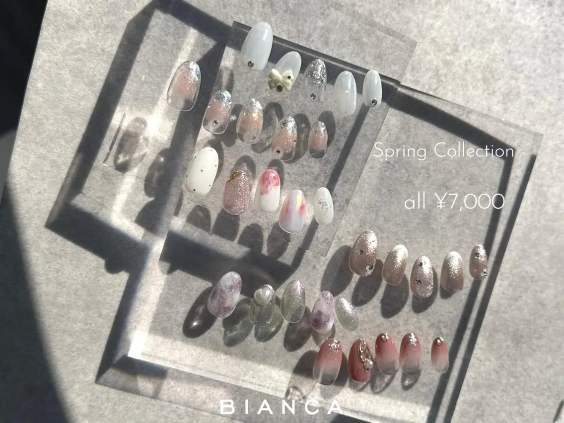 ネイル ハンドネイル cocoro 🖤 Bianca/練馬のネイルデザイン