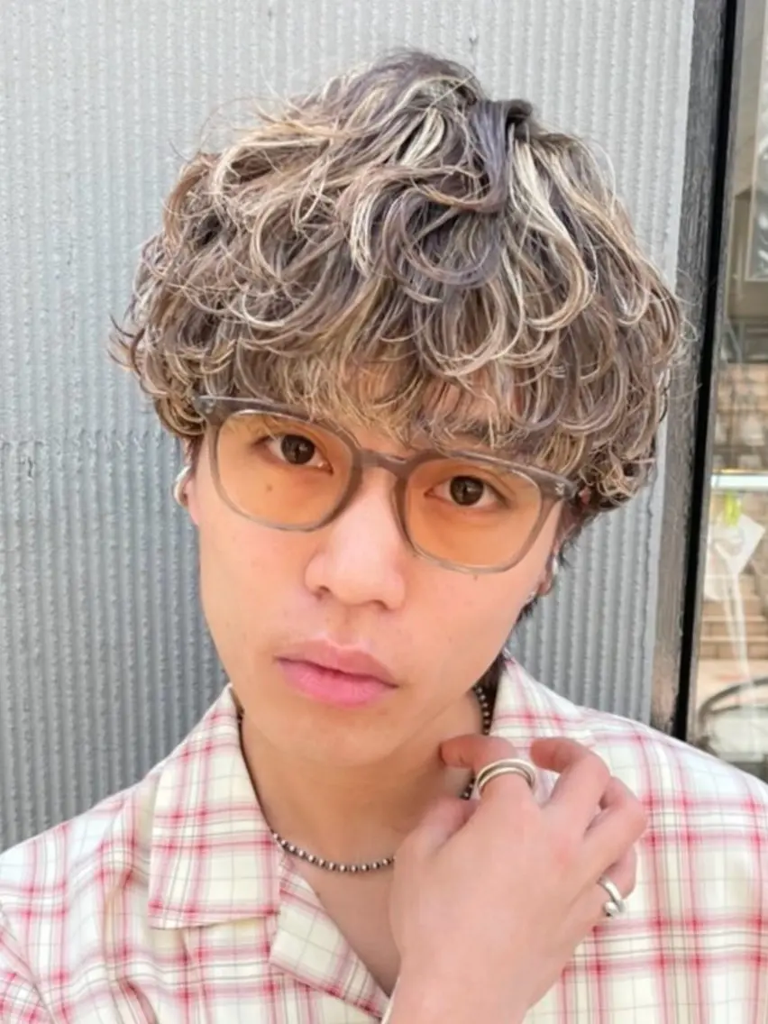 ショート パーマ メンズ カット パーマ fifth/メンズ/ シャドウパーマ/せなのヘアスタイル