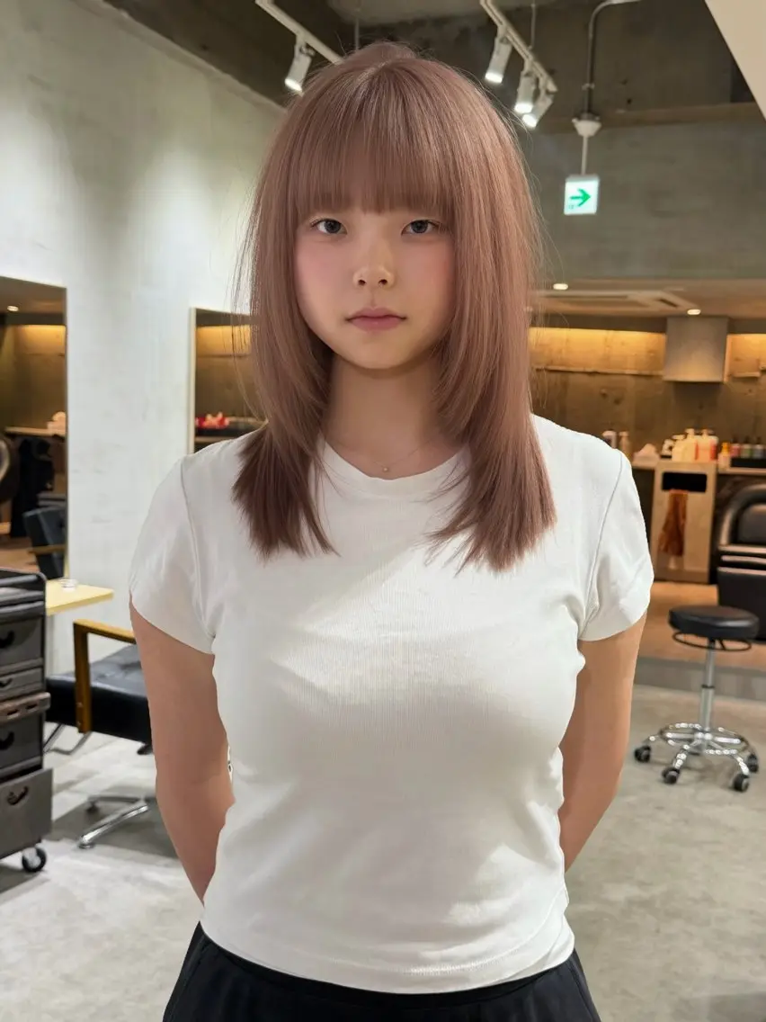 ミディアム カラー モデル様募集中 🦴harunaのヘアスタイル