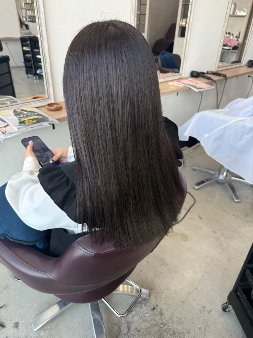 セミロング シールエクステ ボブ エクステ 志賀 美沙のヘアスタイル
