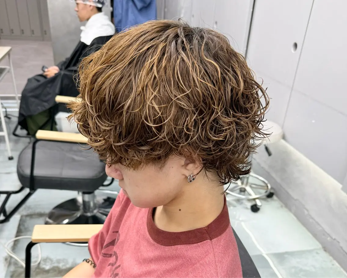 ショート パーマ メンズ カット men's/perm colorDaijuのヘアスタイル