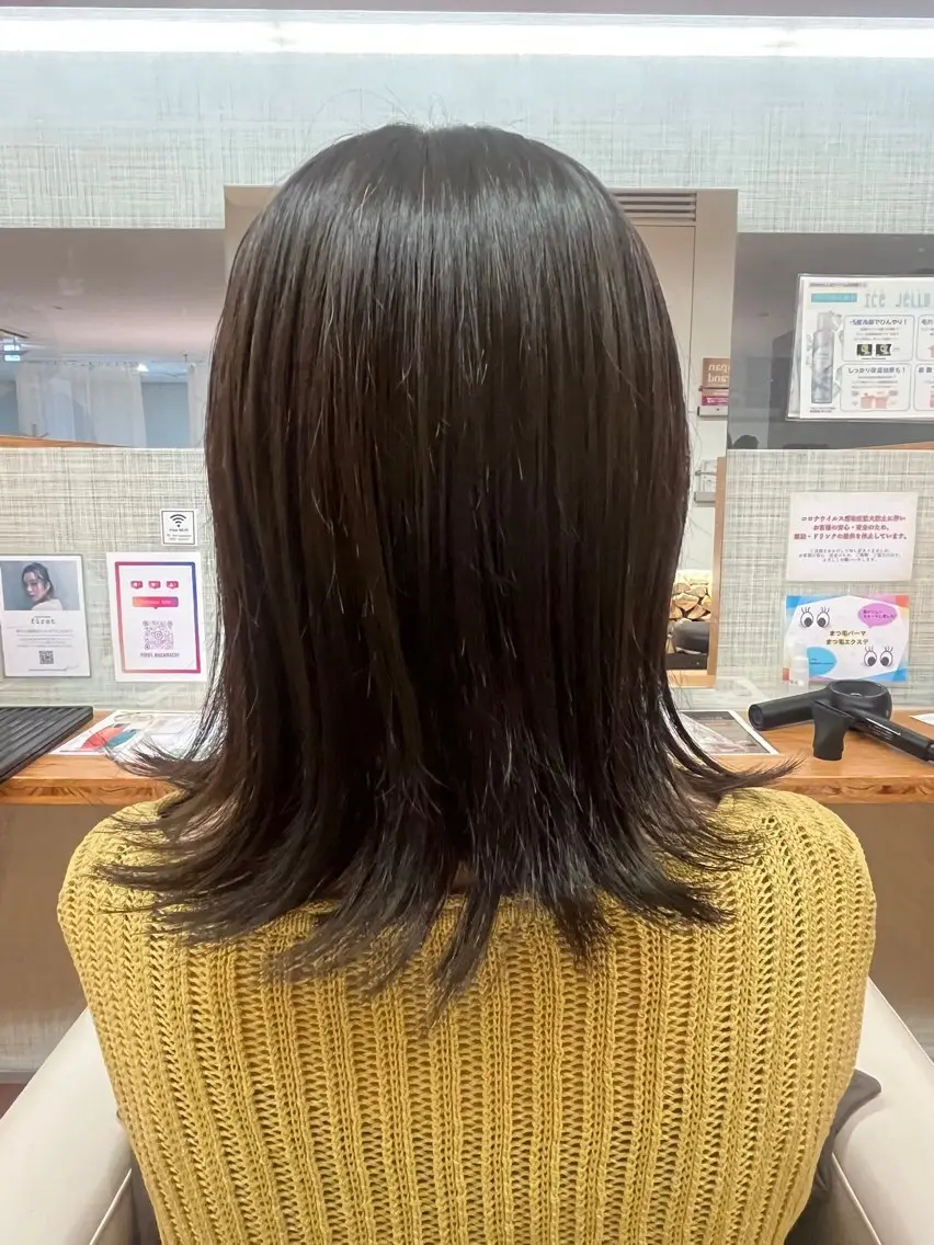 カラー ブラウンカラー オリーブブラウン ヘアカラー 🪼佐藤 志乃　艶 カラー/カット🪼のヘアスタイル